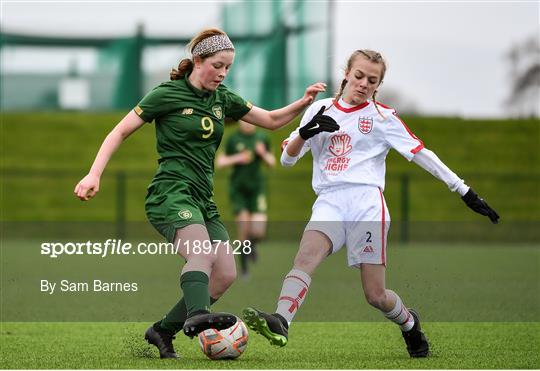 Republic of Ireland v England - Women's Under-15s John Read Trophy