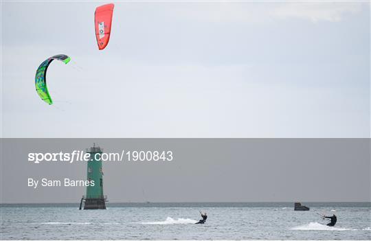 Kitesurfers on Dollymount Strand
