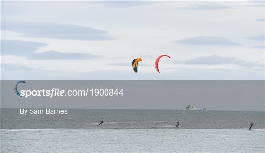Kitesurfers on Dollymount Strand