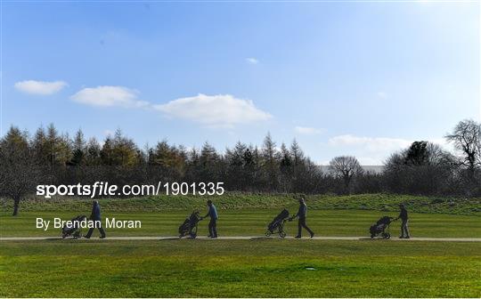 Members of Craddockstown Golf Club enjoy golf while adhering to the guidelines of social distancing Members of Craddockstown Golf Club enjoy golf while adhering to the guidelines of social distancing