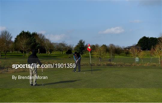 Members of Craddockstown Golf Club enjoy golf while adhering to the guidelines of social distancing Members of Craddockstown Golf Club enjoy golf while adhering to the guidelines of social distancing