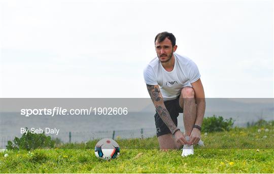 Cabinteely FC footballer Kevin Knight training in Isolation