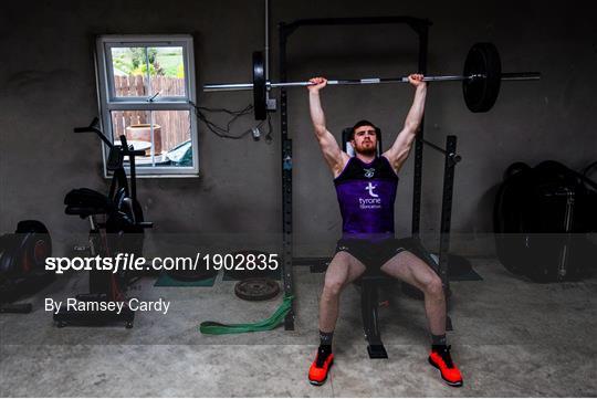 Tyrone GAA footballer Cathal McShane training in isolation
