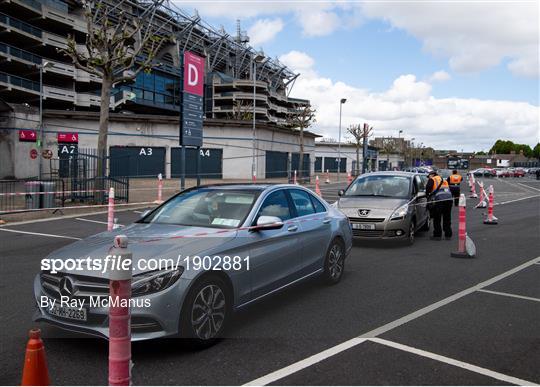 Covid-19 Community Testing Centre at Croke Park Stadium Covid-19 Community Testing Centre at Croke Park Stadium
