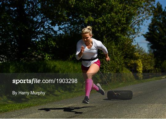 Irish athlete Molly Scott training in Isolation Irish athlete Molly Scott training in Isolation
