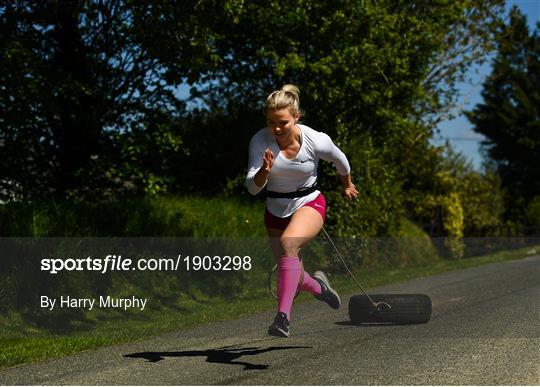 Irish athlete Molly Scott training in Isolation