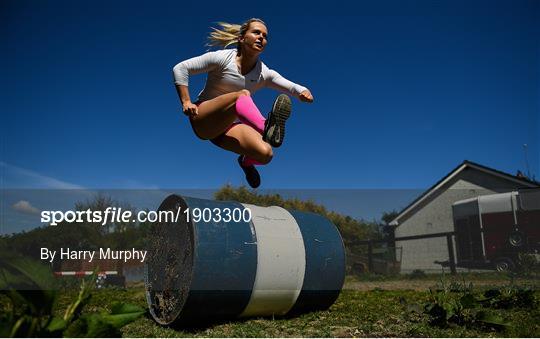 Irish athlete Molly Scott training in Isolation