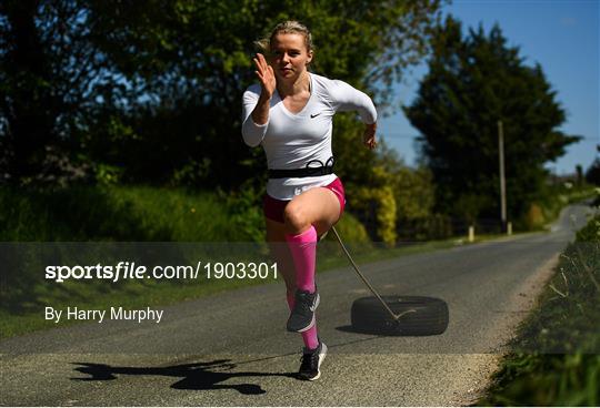 Irish athlete Molly Scott training in Isolation
