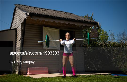 Irish athlete Molly Scott training in Isolation