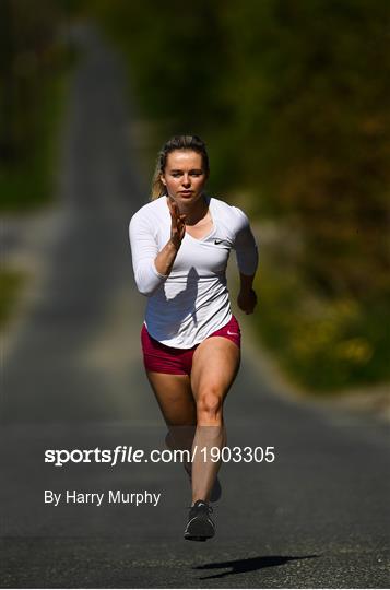 Irish athlete Molly Scott training in Isolation