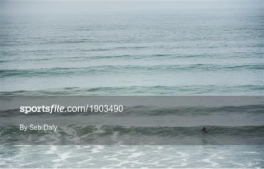 Surfers at Lahinch Beach in Clare