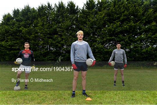 Athy and Kildare GAA footballers socially distanced training
