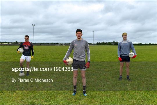 Athy and Kildare GAA footballers socially distanced training Athy and Kildare GAA footballers socially distanced training