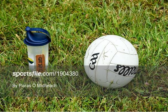 Athy and Kildare GAA footballers socially distanced training Athy and Kildare GAA footballers socially distanced training