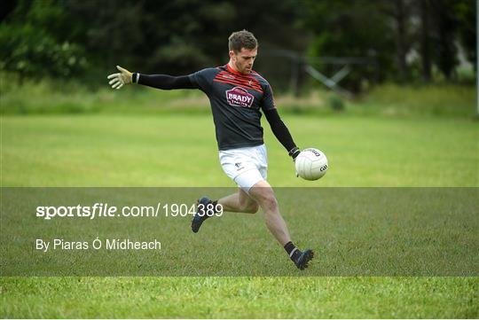 Athy and Kildare GAA footballers socially distanced training Athy and Kildare GAA footballers socially distanced training