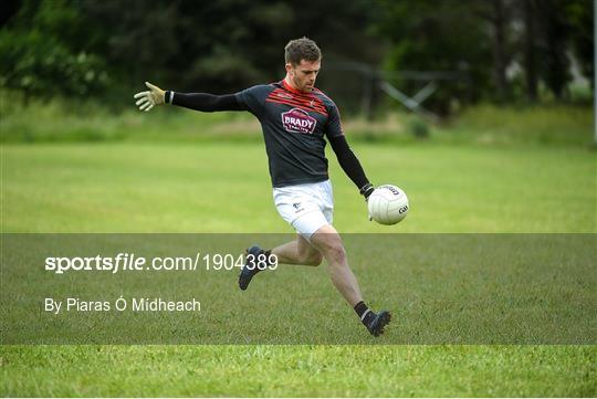 Athy and Kildare GAA footballers socially distanced training