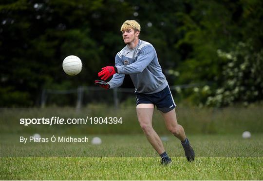 Athy and Kildare GAA footballers socially distanced training Athy and Kildare GAA footballers socially distanced training