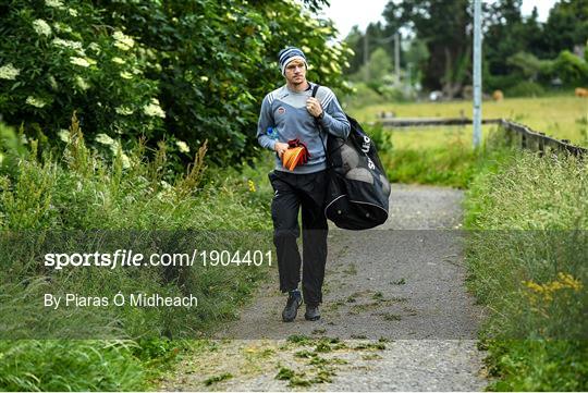 Athy and Kildare GAA footballers socially distanced training