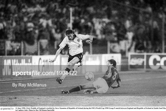 Sportsfile England V Republic Of Ireland Fifa World Cup 1990 Group F