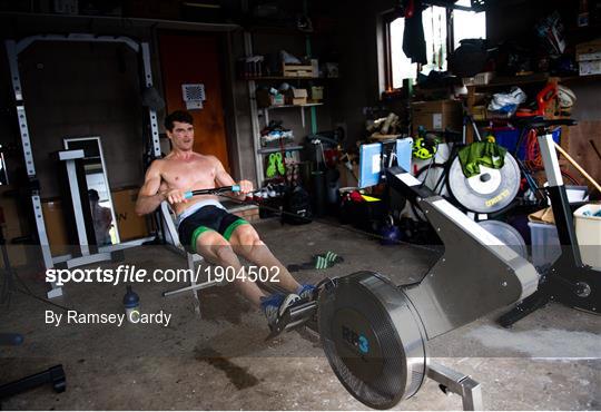 Irish Olympic rower Philip Doyle training in isolation