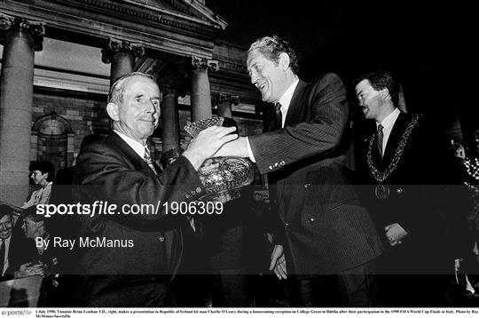 Republic of Ireland Homecoming from the 1990 FIFA World Cup Finals Republic of Ireland Homecoming from the 1990 FIFA World Cup Finals