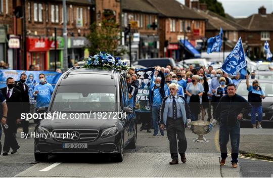Funeral of Dublin GAA supporter Tony Broughan