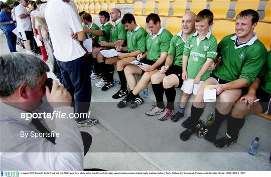 Irish rugby training