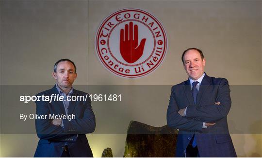 Tyrone introduce new joint-managers Feargal Logan and Brian Dooher Tyrone introduce new joint-managers Feargal Logan and Brian Dooher