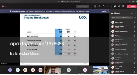2020 GAA Annual Report and Financial Accounts media briefing 2020 GAA Annual Report and Financial Accounts media briefing