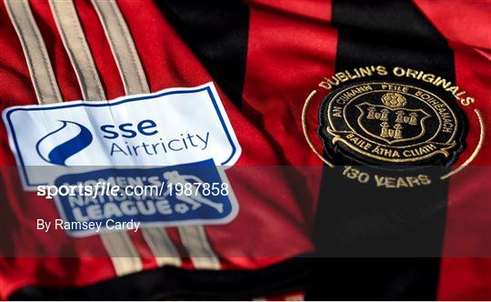 2021 SSE Airtricity Premier Division, First Division & Women's National League Jersey's and Trophies