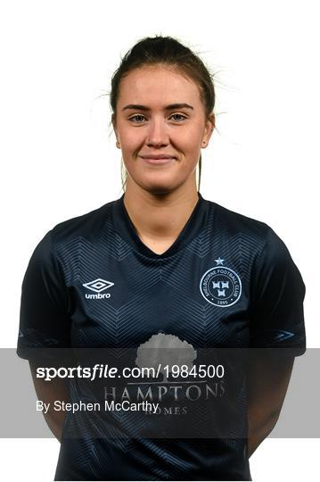 Shelbourne Women FC Squad Portraits 2021