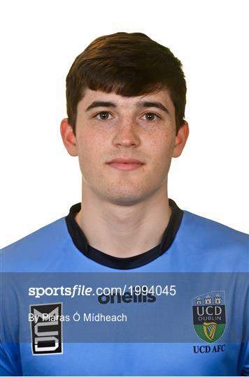 UCD AFC Squad Portraits 2021