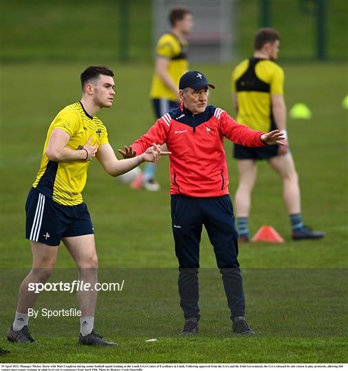 Louth Senior Football Squad Training Louth Senior Football Squad Training