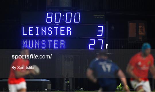 Leinster v Munster - Guinness PRO14 Rainbow Cup Leinster v Munster - Guinness PRO14 Rainbow Cup