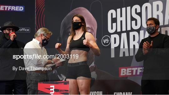 Boxing from Manchester - Weigh-In