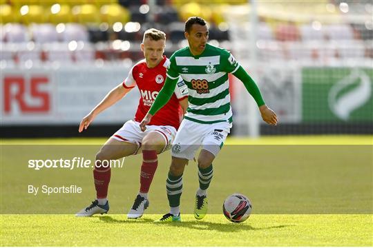 St Patrick's Athletic v Shamrock Rovers - SSE Airtricity League Premier Division St Patrick's Athletic v Shamrock Rovers - SSE Airtricity League Premier Division