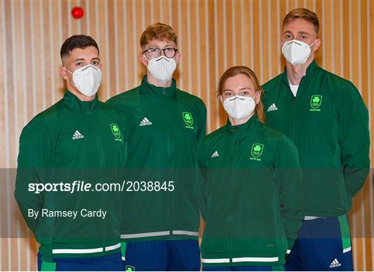 Team Ireland swimming team depart for Olympic Games