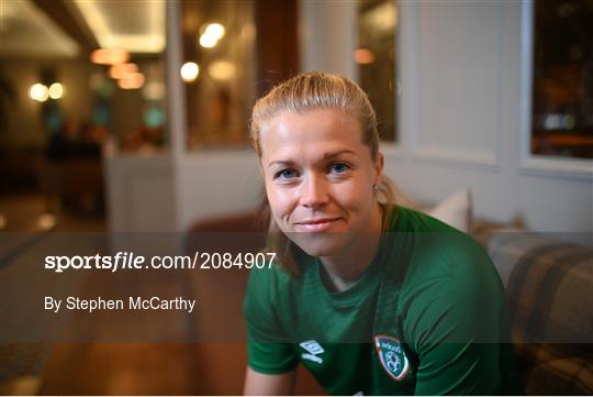 Republic of Ireland Women Press Conference & Training Session Republic of Ireland Women Press Conference & Training Session
