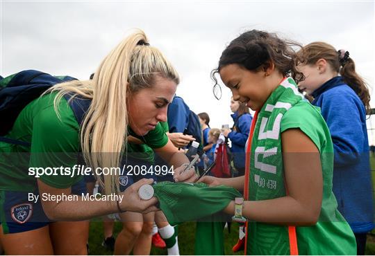 Republic of Ireland Women Press Conference & Training Session Republic of Ireland Women Press Conference & Training Session