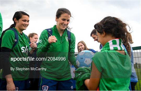 Republic of Ireland Women Press Conference & Training Session Republic of Ireland Women Press Conference & Training Session