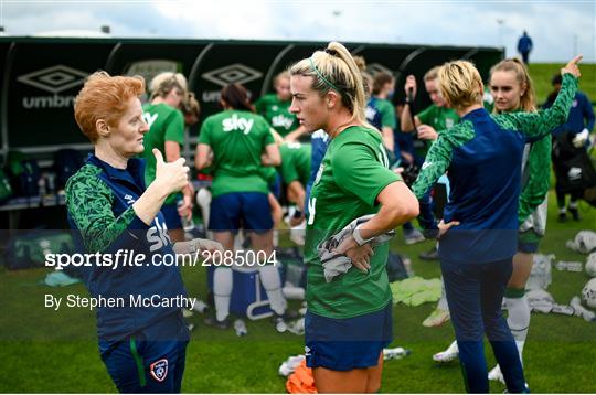 Republic of Ireland Women Press Conference & Training Session Republic of Ireland Women Press Conference & Training Session