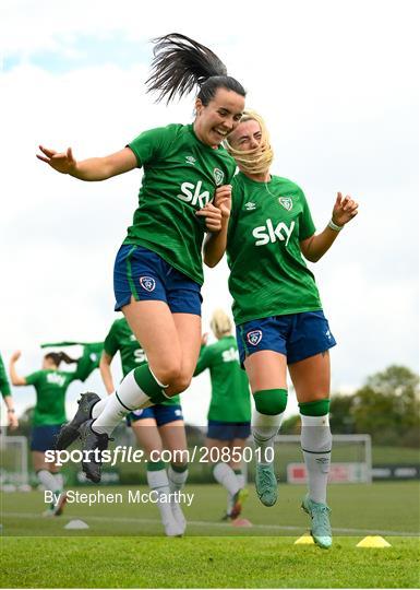 Republic of Ireland Women Press Conference & Training Session Republic of Ireland Women Press Conference & Training Session
