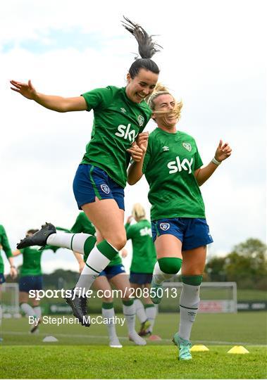 Republic of Ireland Women Press Conference & Training Session Republic of Ireland Women Press Conference & Training Session