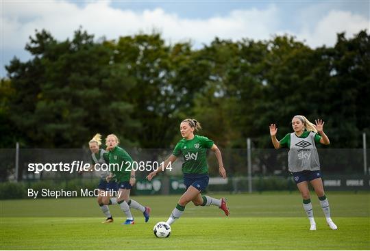 Republic of Ireland Women Press Conference & Training Session Republic of Ireland Women Press Conference & Training Session