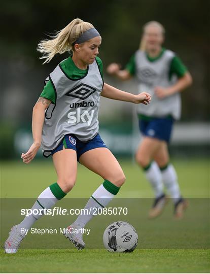 Republic of Ireland Women Press Conference & Training Session Republic of Ireland Women Press Conference & Training Session