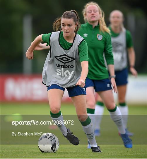 Republic of Ireland Women Press Conference & Training Session Republic of Ireland Women Press Conference & Training Session