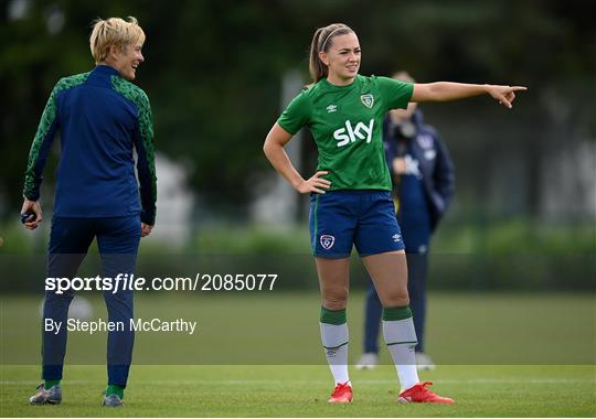 Republic of Ireland Women Press Conference & Training Session Republic of Ireland Women Press Conference & Training Session