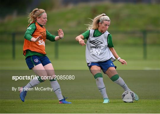Republic of Ireland Women Press Conference & Training Session Republic of Ireland Women Press Conference & Training Session