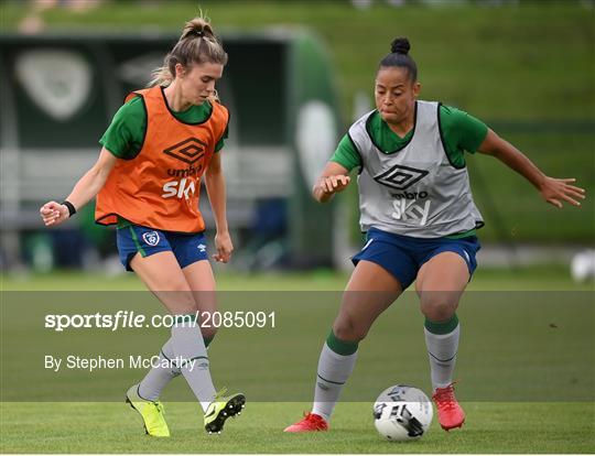 Republic of Ireland Women Press Conference & Training Session Republic of Ireland Women Press Conference & Training Session