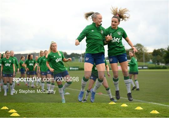 Republic of Ireland Women Press Conference & Training Session Republic of Ireland Women Press Conference & Training Session